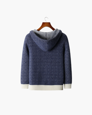 MERINO JACQUARD ZIP VEST