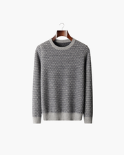 CASHMERE JACQUARD CLASSIC CREWNECK