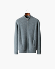 CASHMERE RIBBED CLASSIC CARDIGAN