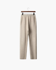 CASHMERE LEISURE STRAIGHT PANTS
