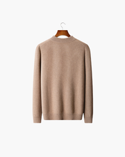 CASHMERE BUTTON CLASSIC SWEATER