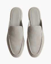 PORTSIDE SUEDE MULE - LIGHT GREY