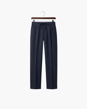 SILANA LINEN TROUSERS - NAVY BLUE