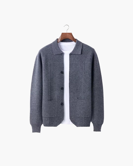 MERINO BUTTON OVERSHIRT
