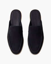 PORTSIDE SUEDE MULE - BLACK