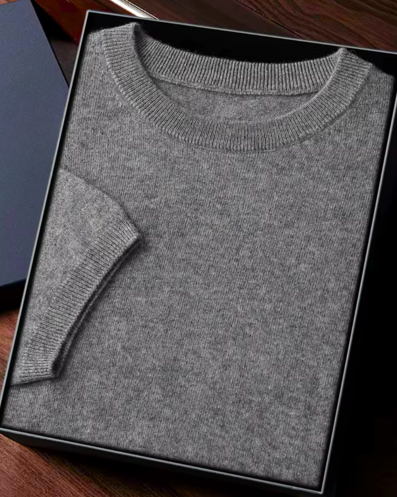 CASHMERE CLASSIC CREW T-SHIRT