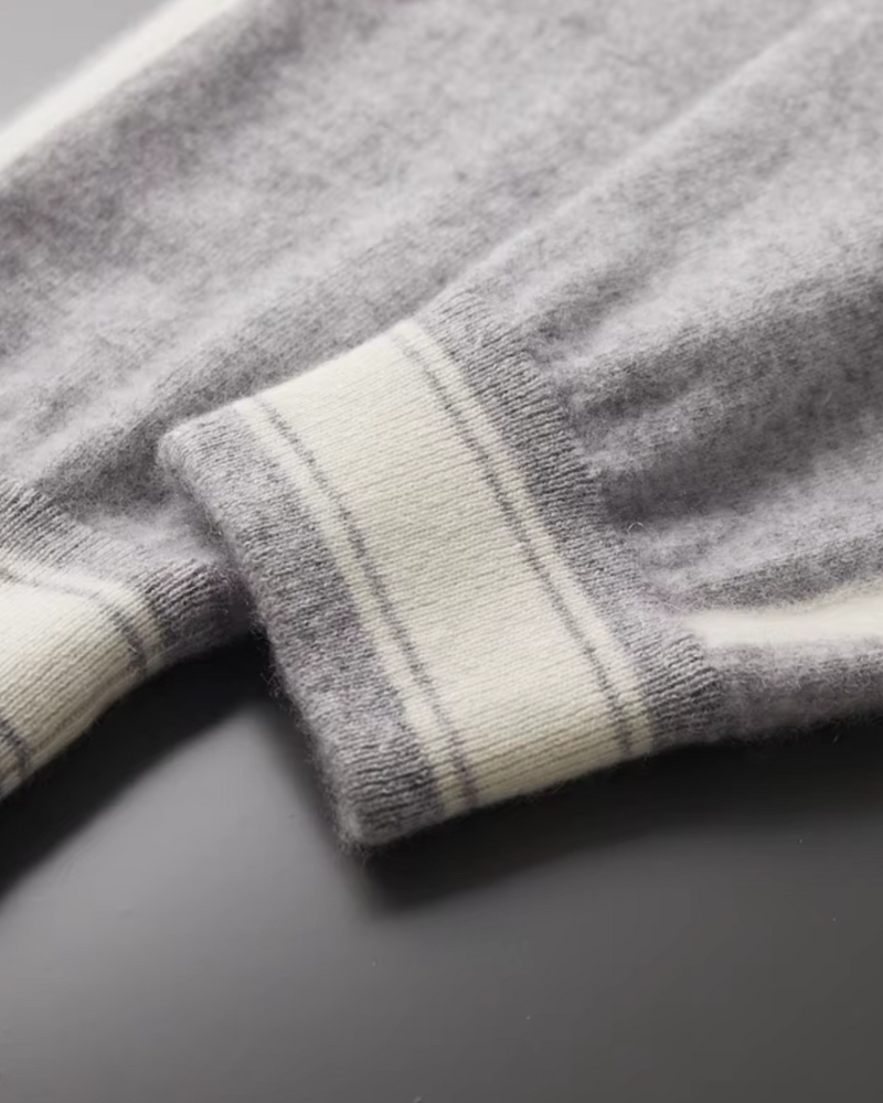 CASHMERE STRIPED SIGNATURE SET