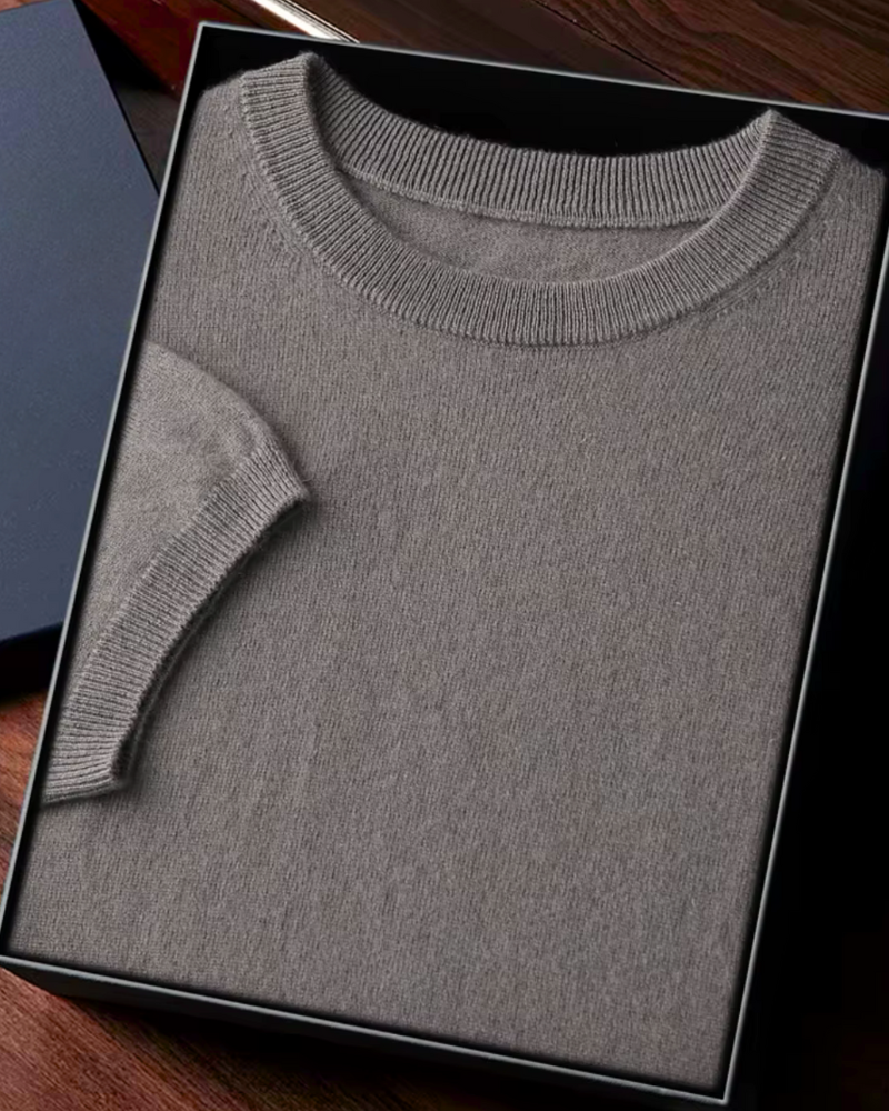 CASHMERE CLASSIC CREW T-SHIRT