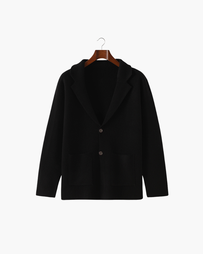 MERINO COLLAR BUTTON JACKET