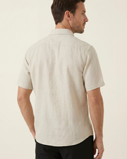 MONZA LINEN POLO - BEIGE