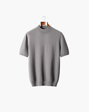 CASHMERE MOCK NECK ESSENTIAL TEE