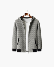 MERINO JACQUARD ZIP VEST