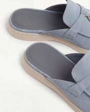 SEASIDE SUEDE MULE - SKY BLUE
