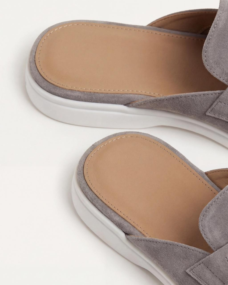 SEASIDE SUEDE MULE - LIGHT GREY