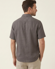 MONZA LINEN POLO - GREY