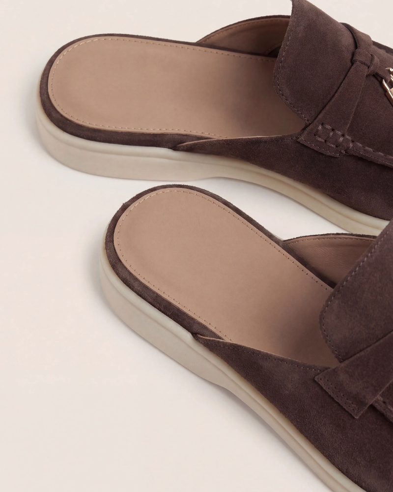 SEASIDE SUEDE MULE - BROWN