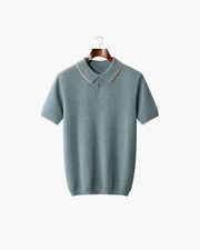 CASHMERE TWO-TONE CLASSIC POLO