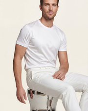 MERCERIZED COTTON TEE - WHITE