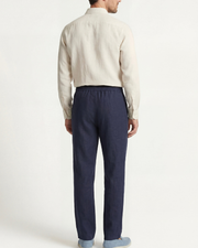 CATANIA LINEN TROUSERS - BLUE