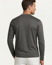 MERCERIZED COTTON LONGSLEEVE - GREY