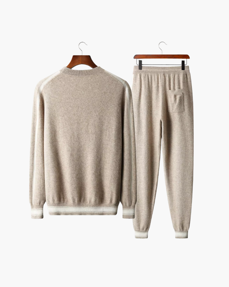 CASHMERE STRIPED SIGNATURE SET