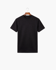 MERCERIZED COTTON TEE - BLACK