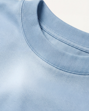 MERCERIZED COTTON TEE - OCEAN BLUE