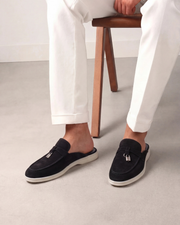 SEASIDE SUEDE MULE - BLACK