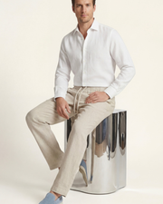 CATANIA LINEN TROUSERS - BEIGE