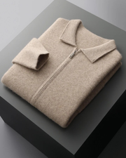CASHMERE ZIP CARDIGAN