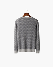 CASHMERE JACQUARD CLASSIC CREWNECK