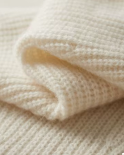 MERINO RIBBED HALF ZIP SWEATER