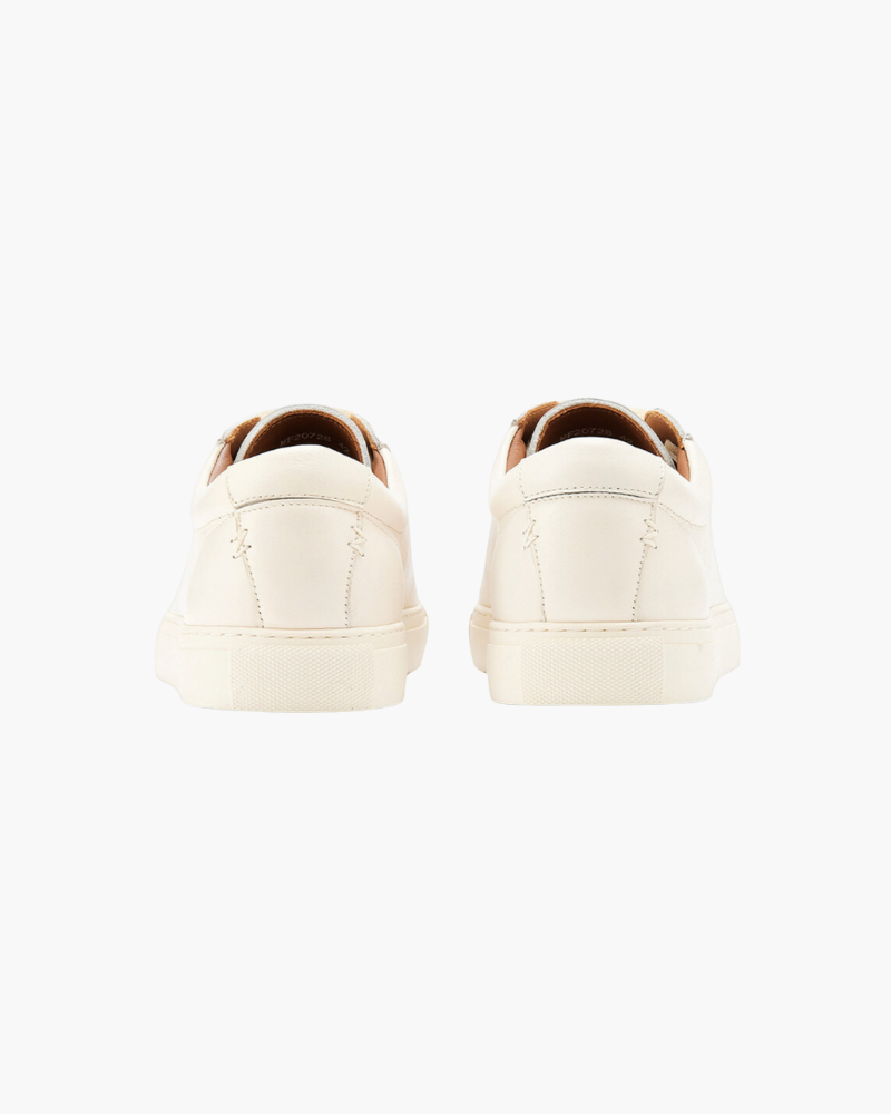 ESSENTIAL LEATHER SNEAKER – IVORY