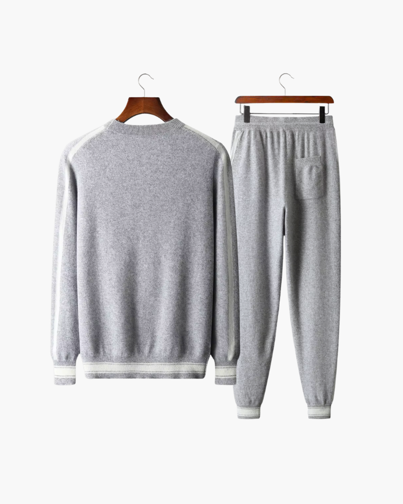 CASHMERE STRIPED SIGNATURE SET