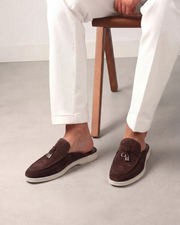 SEASIDE SUEDE MULE - BROWN