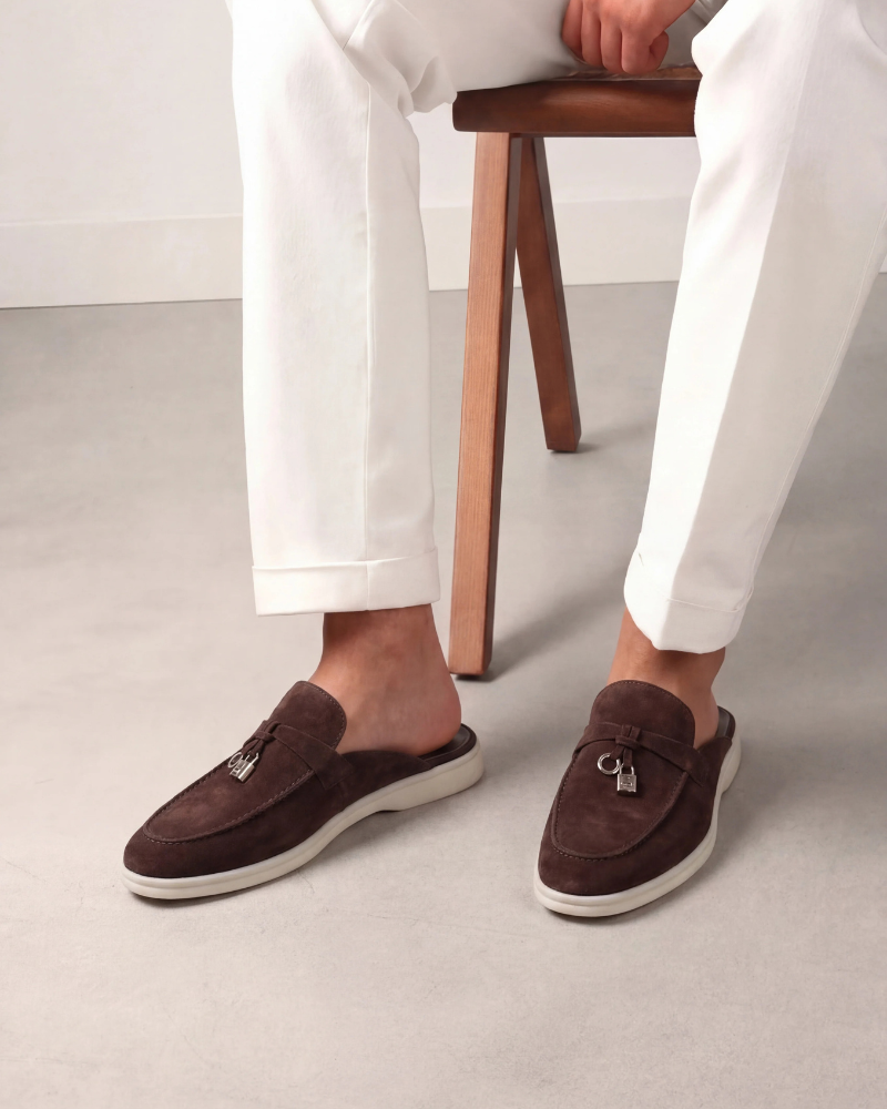 SEASIDE SUEDE MULE - BROWN