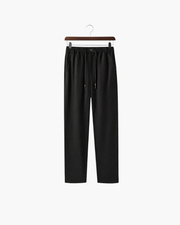 CAPRI STRETCH LINEN TROUSER - BLACK