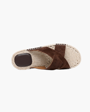 SHEEP SUEDE SANDAL - COFFEE