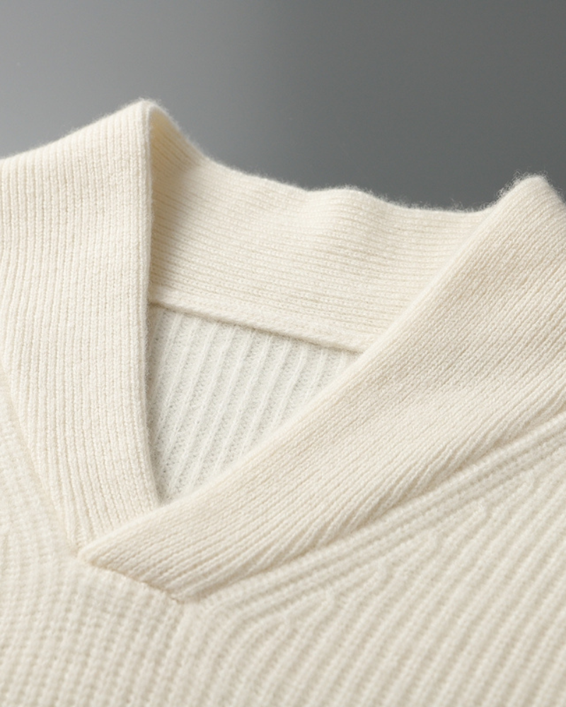 CASHMERE SHAWL COLLAR SWEATER