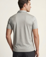 MERCERIZED COTTON POLO - GREY