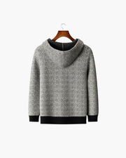 MERINO JACQUARD ZIP VEST