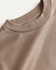 MERCERIZED COTTON TEE - TAUPE