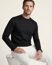 MERCERIZED COTTON LONGSLEEVE - BLACK