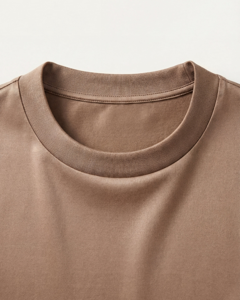 MERCERIZED COTTON LONGSLEEVE - TAUPE