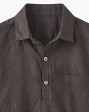 MONZA LINEN POLO - GREY