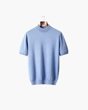 CASHMERE MOCK NECK ESSENTIAL TEE