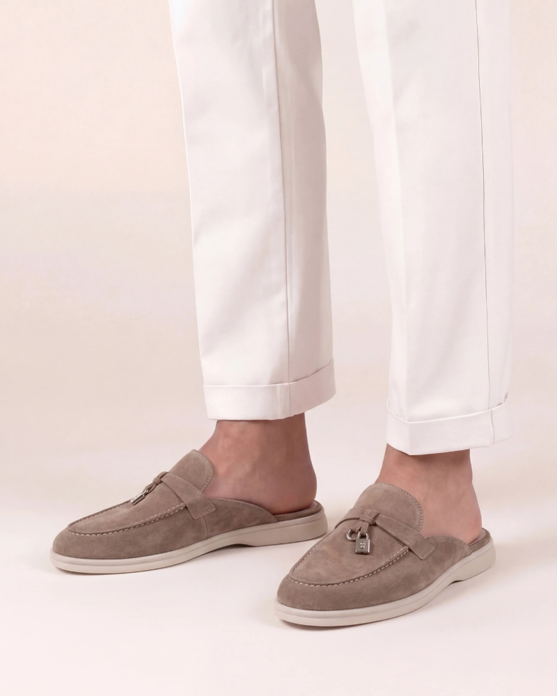 SEASIDE SUEDE MULE - BEIGE