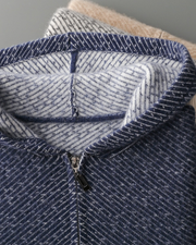 MERINO JACQUARD ZIP VEST