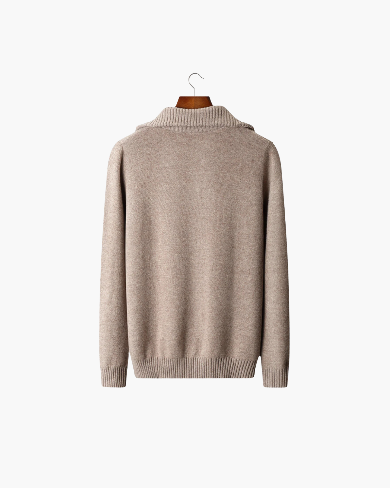 MERINO HALF ZIP KNIT