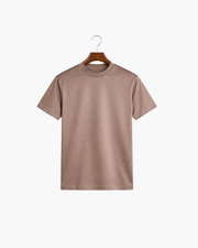MERCERIZED COTTON TEE - TAUPE